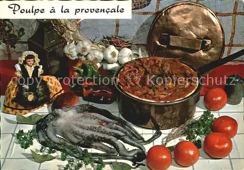Lebensmittel Recette Poulpe a la provencale  Kat. Lebensmittel