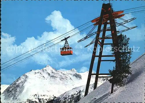 Seilbahn oetztaler Gletscherbahn Gaislachkogl Soelden Tirol  Kat. Bahnen