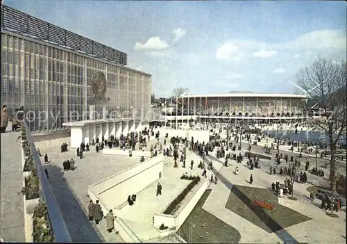 Exposition Internationale Bruxelles 1958 Pavillons de l  U.R.S.S. et des U.S.A. 
