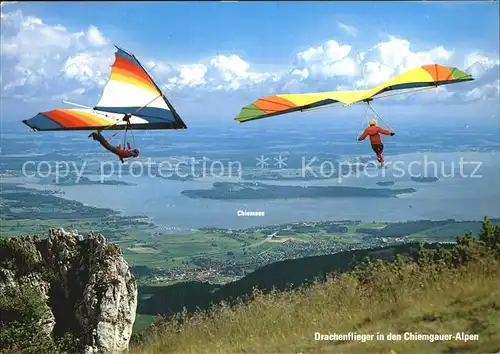 Drachenflug Drachenflieger Aschau Chiemgau  Kat. Flug