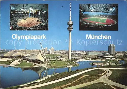 Olympia Olympiapark Muenchen Olympiaturm  Kat. Sport