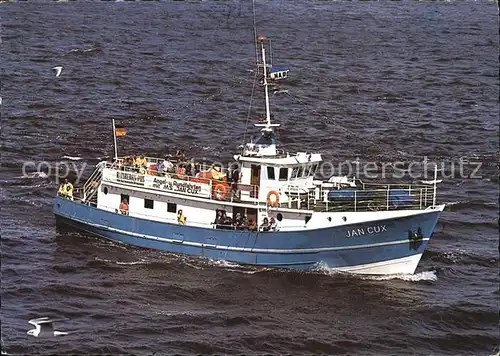 Motorschiffe MS Jan Cux Angel  und Rundfahrten Cuxhaven  Kat. Schiffe