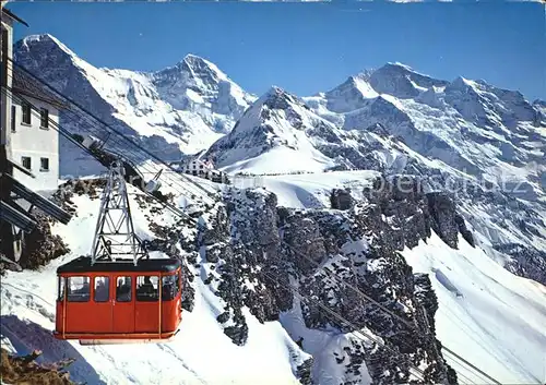 Seilbahn Wengen Maennlichen Bahn Eiger Moench Jungfrau  Kat. Bahnen