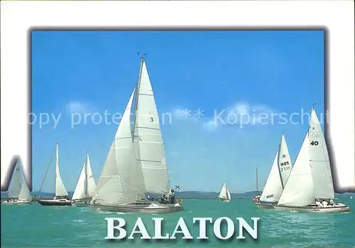 Segelboote Balaton Kat. Schiffe
