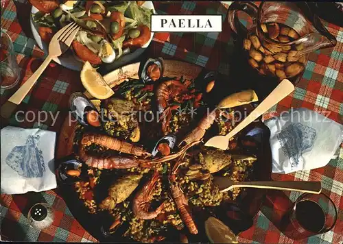 Lebensmittel Paella Spanien Kat. Lebensmittel