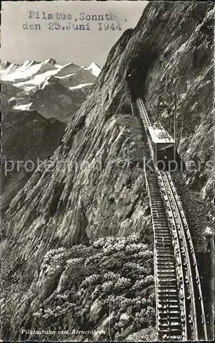 Zahnradbahn Pilatusbahn Berneralpen  Kat. Bergbahn