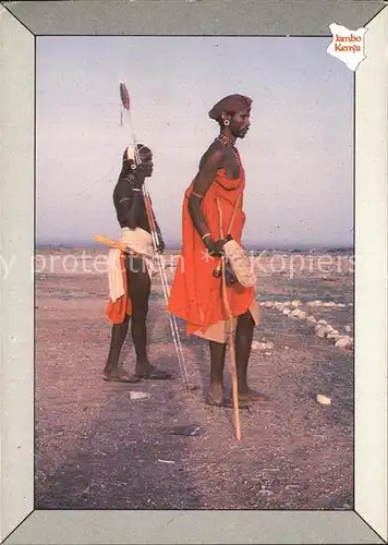 Typen Afrika Samburu Warrior Jambo Kenya 