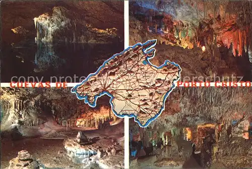 Hoehlen Caves Grottes Cuevas de Porto Cristo Mallorca  Kat. Berge
