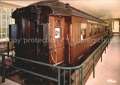 Eisenbahn Wagon de l Armistice dans son abri Foret de Compiegne Kat. Eisenbahn