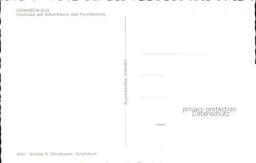 Sessellift Grindelwald Firstbahn Schreckhorn Fiescherhorn Kat. Bahnen
