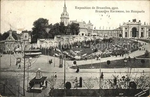 Exposition Universelle Bruxelles 1910 Les Remparts Kat. Expositions