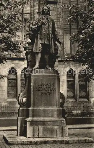 Bach Johann Sebastian Denkmal Thomaskirche Leipzig  Kat. Komponist