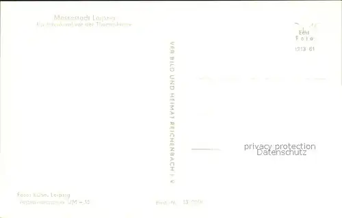 Bach Johann Sebastian Denkmal Thomaskirche Leipzig  Kat. Komponist