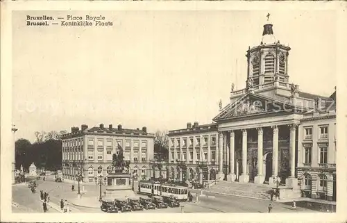 Strassenbahn Bruxelles Place Royale  Kat. Strassenbahn