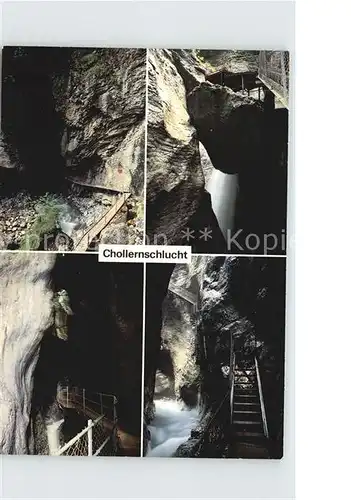 Hoehlen Caves Grottes Chollernschlucht Adelboden Tschentenbach Kat. Berge