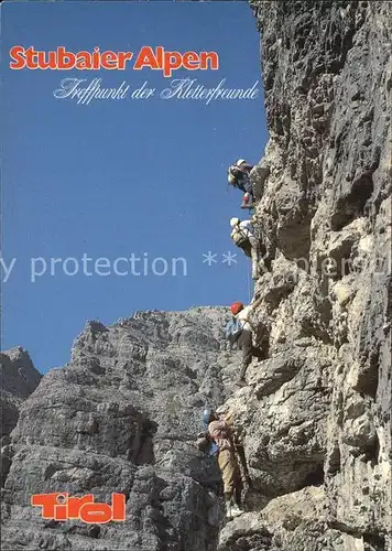 Klettern Bergsteigen Stubaier Alpen Kalkkoegel Ochsenwand  Kat. Bergsteigen