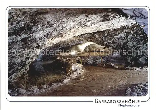 Hoehlen Caves Grottes Barbarossahoehle Neptungrotte  Kat. Berge