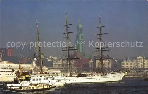 Segelschiffe Gorch Fock Hamburg Hafen  Kat. Schiffe