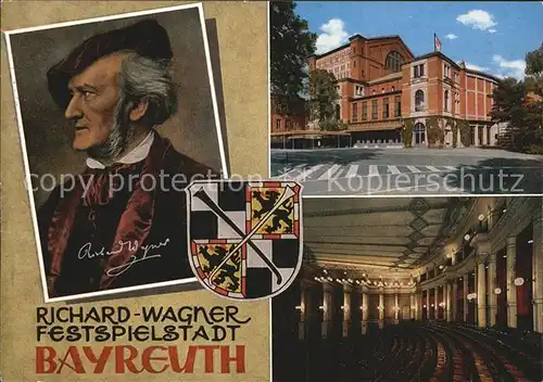 Wagner Richard Komponist Bayreuth  Kat. Musik