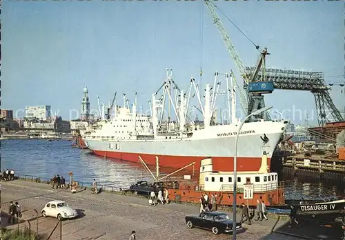 Schiffe Republica de Colombia Hamburg Hafen Kat. Schiffe