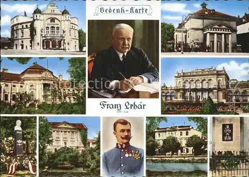Komponist Franz Lehar Volksoper Wien Lehar Villa Ischl Denkmal  Kat. Musik