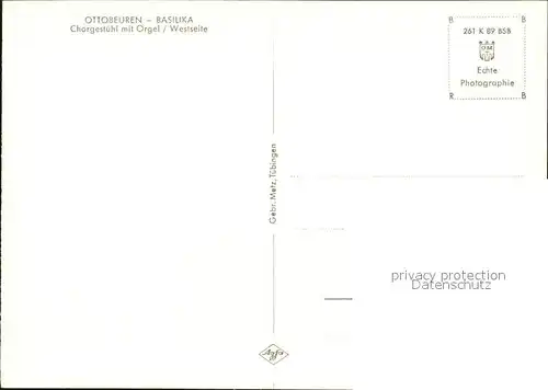 Kirchenorgel Ottobeuren Basilika  Kat. Musik