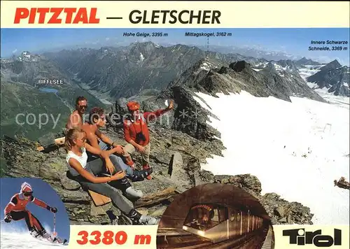 Gletscher Pitztal St. Leonhard Mittelberg  Kat. Berge
