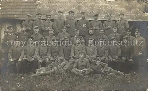 Militaria Kriegsgefangene Gruppenfoto WK1