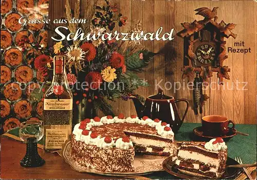 Lebensmittel Rezept Schwarzwaelder Kirschtorte  Kat. Lebensmittel