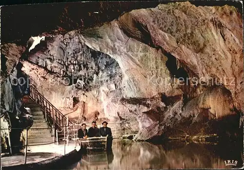 Hoehlen Caves Grottes Remouchamps Embarquement  Kat. Berge