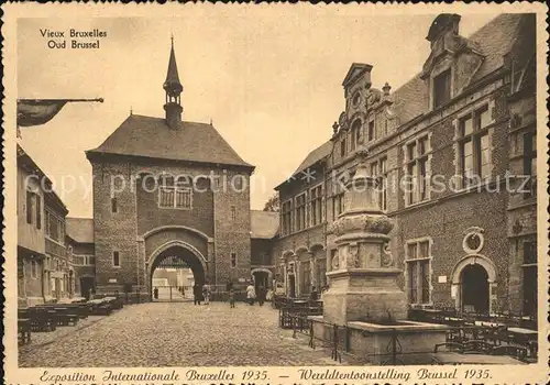 Exposition Internationale Bruxelles 1935 Porte de Coudenberg  Kat. Expositions