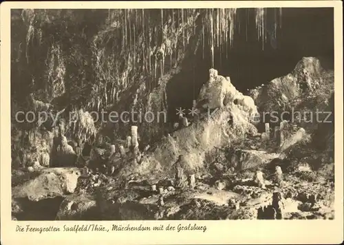Hoehlen Caves Grottes Feengrotten Saalfeld Maerchendom Gralsburg Kat. Berge
