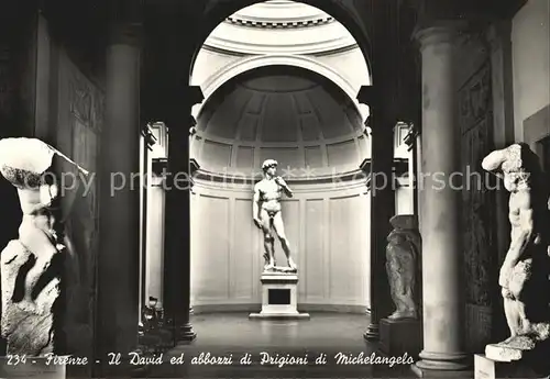 Skulpturen David Prigioni di Michelangelo Firenze Kat. Skulpturen