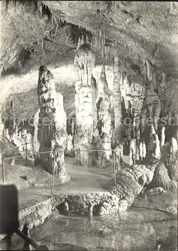 Hoehlen Caves Grottes Postojnska Jama Slowenien Rote Ecke Kat. Berge