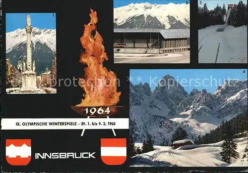 Olympia IX. Olympische Winterspiele Innsbruck  Kat. Sport