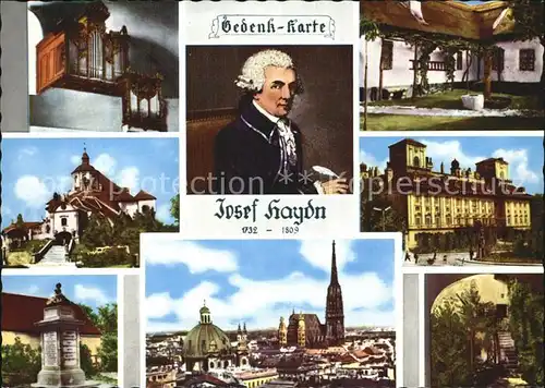 Haydn Joseph Geburtshaus Rohrau Ruhestaette Eisenstadt Schloss Esterhazy Kat. Persoenlichkeiten