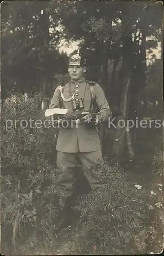 Militaria WK1 Bayern Achselband Gewehr Feldstecher 