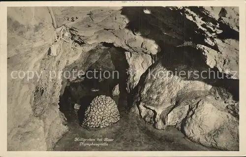 Hoehlen Caves Grottes Hoellgrotten Baar Nymphenquelle Kat. Berge