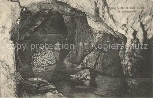 Hoehlen Caves Grottes Hoellgrotten Baar Nympfenquelle  Kat. Berge