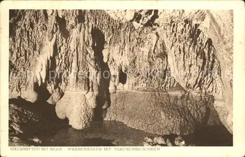 Hoehlen Caves Grottes Hoellgrotten Baar Wasserstand Traubenbildungen Kat. Berge