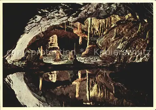 Hoehlen Caves Grottes St. Beatushoehlen Thunersee Interlaken Spiegelsee  Kat. Berge