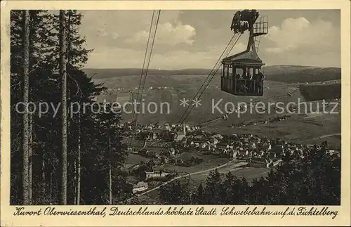 Seilbahn Fichtelberg Oberwiesenthal  Kat. Bahnen