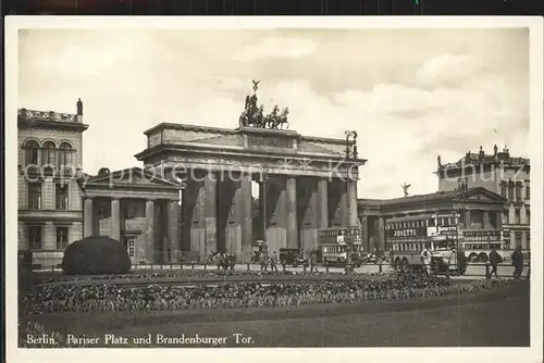 Brandenburgertor Berlin Pariser Platz  Kat. Gebude und Architektur