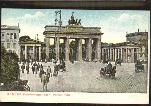 Brandenburgertor Berlin Pariser Platz  Kat. Gebude und Architektur