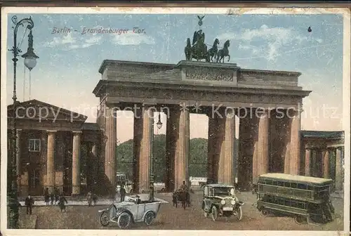 Brandenburgertor Berlin  Kat. Gebude und Architektur