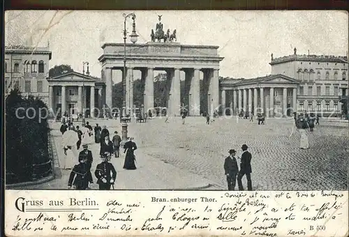 Brandenburgertor Berlin  Kat. Gebude und Architektur