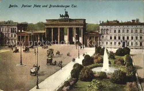 Brandenburgertor Berlin Pariser Platz  Kat. Gebude und Architektur