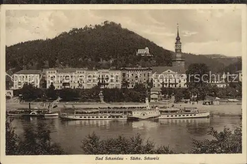 Dampfer Seitenrad Dresden Bad Schandau Kat. Schiffe