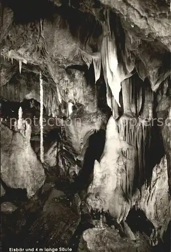 Hoehlen Caves Grottes Tropfsteinhoehle Attendorn Eisbaer  Kat. Berge