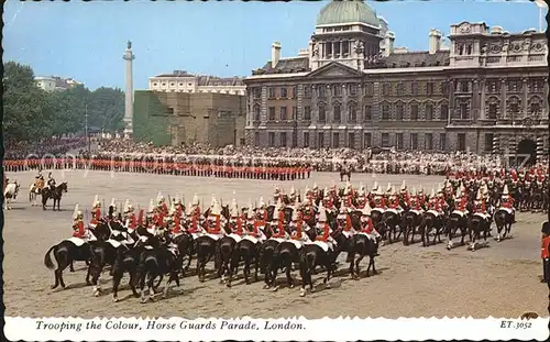 Leibgarde Wache Trooping the Colour Horse Guards Parade London Kat. Polizei